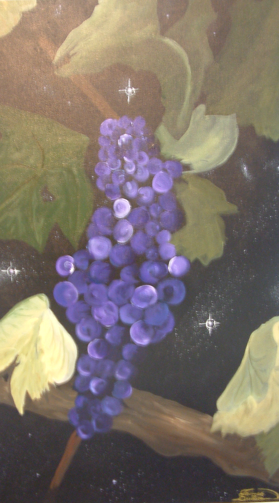 "Was a Grape night " acrylic on canvas